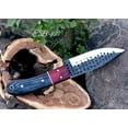 thumbnail image 5 of Premium Carbon Steel Hunting Knife, Wood Handle with Cowhide Leather Sheath, 5 of 6