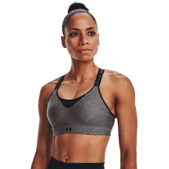 Sujetador deportivo Under Armour UA Infinity High Heather para mujer, gris