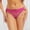 Hot Pink, variant on Womens Underwear Lace Comfort Soft Thong Underwear Underwear Women Pack Black L