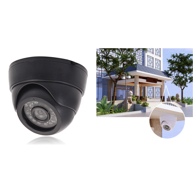 1200TVL 3 6 Mm 24 LED Cámara CCTV Nocturna IR Seguridad para Exteriores ()