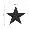 thumbnail image 2 of Uxcell Parche de hierro pequeño de 5 estrellas bordado para ropa 1.14x1.14" Paquete de 15 Negro, 2 of 7