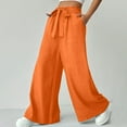 thumbnail image 4 of IDALL Wide Leg Pants Woman Lounge Pants Women Womens Casual Long Pant High Waist Loose Fit Casual Trousers Baggy Pants Womens Pants Red M, 4 of 8