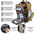 thumbnail image 3 of SHARKMOUTH Diaper Bag Backpack for Dad and Mom, Military Molle diaper Pack with Insulated Bottle Holders and Wipe Pocket, 3 of 8