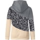 thumbnail image 4 of Sudaderas con capucha para mujer, suéter con cuello vuelto, informal, de manga larga, color block, sudaderas con capucha, suéteres, tops de otoño Xemadio WRMH-1664-52, 4 of 5