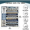 thumbnail image 6 of LHSHID Son in Law Gifts Blanket Best Son in Law Gifts from Mother in Law to My Son in Law Gifts Unique Birthday Gift Ideas for Son in Law Son in Law Gifts Throw Blanket 30"x40", 6 of 6