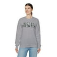 thumbnail image 7 of Green Tea Sweatshirt Gifts Crew Neck Shirt Long Sleeve Unisex, 7 of 7