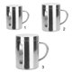 thumbnail image 5 of Jarra de Cerveza de Doble Pared Taza de Vino de Acero Inoxidable Taza Aislante para Acampar Al Aire Libre - Vaso de 220/300 / 420ml para Oficina, Viaj 220ml SOLEDAD Taza de agua caliente de acero inoxidable, 5 of 10