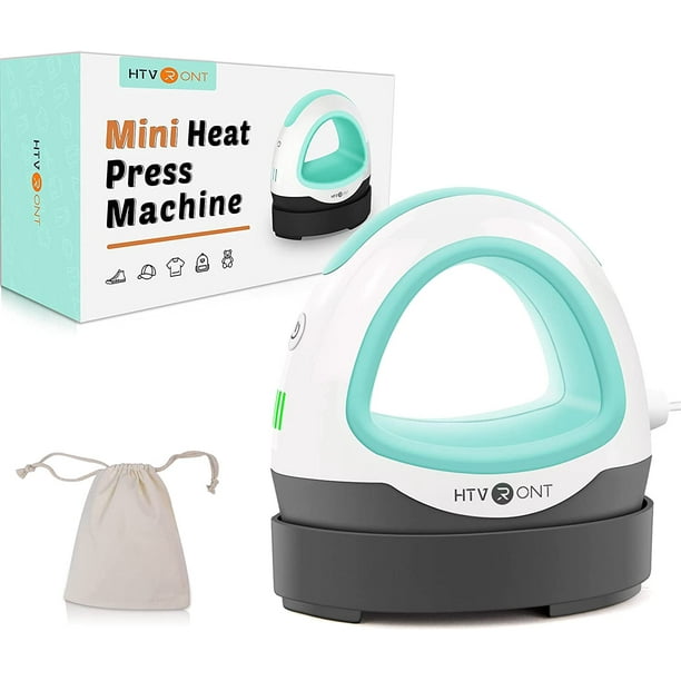 HTVRONT Mini Heat Press Machine Portable Press Machine Iron Press for T