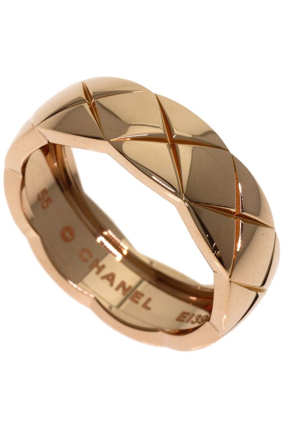 Pre-Owned Chanel Coco Crush #55 Ring, 18K Pink Gold, Women's.