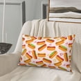 thumbnail image 5 of Rateoe Hot Dog In Heart Pattern Pillow Covers with Invisible Zipper(Pillows are not Included) Standard Pillowcases-16"x24", 5 of 6