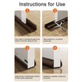 thumbnail image 5 of New Upgrade 37.2 inch Under Door Draft Stopper for Bottom of Door, Free Cutting Length, Under Door Noise Stopper, Under Door Draft Blocker, Under Door Bug Stopper Door Dust Stoppers, 5 of 7