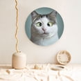 thumbnail image 5 of Yiaed Funny Cat Print Bone China Decorative Plate Ceramic Dinner Plates Art Crafts with Display Stand-10in, 5 of 6