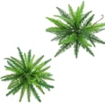 thumbnail image 4 of Plantas Artificiales Fern In / Outdoor Leaf Follaje Bush Decoración para 39 hojas Soledad helecho de imitación verde, 4 of 10