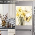 thumbnail image 4 of Dailycode Dishwasher Magnet Cover Magnetic Fridge Door Cover Home Kitchen Decor, Yellow Flower Butterfly, 23"x 26", 4 of 6