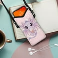thumbnail image 2 of SEANATIVE Women Men Crossbody Phone Bag Lightweight Neoprene Cellphone Case Pouch Waterproof Phone Bag Purse with Shoulder Strap Multifunctional Travel Bag, 8'' x 4'', Cute Dragon Pink, 2 of 7