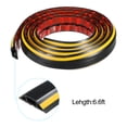 thumbnail image 3 of Uxcell Floor Cord Cover Cable Protector Electrical Cable Management for Home Office Black Yellow 6.6ft, 3 of 6