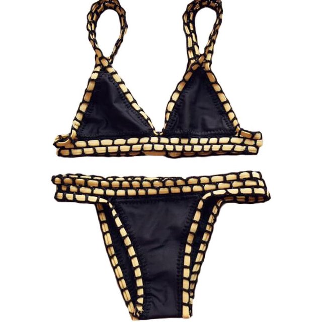 CYYNO Women's Hand-Knitted Upscale Bikini Swimsuit