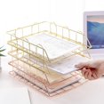thumbnail image 5 of Desktop File Organizer Document Folder Rack Metal Mesh Letter Tray Magazine Holder for Home Office School, 5 of 6