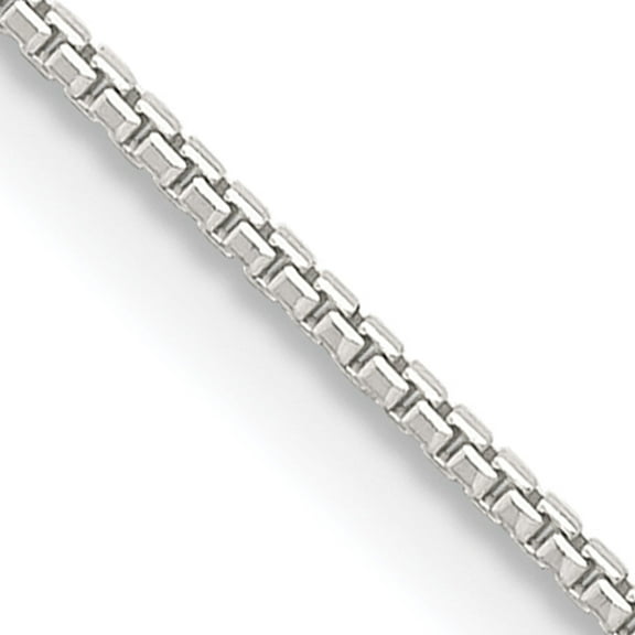 Sterling Silver 1mm 8 Sided Diamond-Cut Box Chain (30 X 1) Made In Italy qbr019-30
