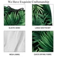 thumbnail image 4 of luoweisi Men's Beach Shorts Quick Dry Swim Trunks with Mesh Lining Tropical Leaves S, 4 of 5