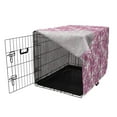 thumbnail image 3 of Floral Dog Crate Cover, Romantic Composition of Chrysanthemums Illustration Drawn by Hand, Easy to Use Pet Kennel Cover Small Dogs Puppies Kittens, 7 Sizes, Pink Pale Fuchsia and White, by Ambesonne, 3 of 6