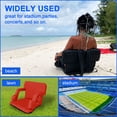 thumbnail image 4 of 24.4" Wide Stadium Seat For Bleachers With Back Support 6 Reclining Options,Folding Bleacher Chair,Comfortable Cushion,Water-Resistant,Portable For Sporting Events,Camping, 4 of 7