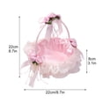 thumbnail image 4 of Flower Girl Basket Wedding Basket with Handle Flower Storage for Wedding Party Supplies, 4 of 9