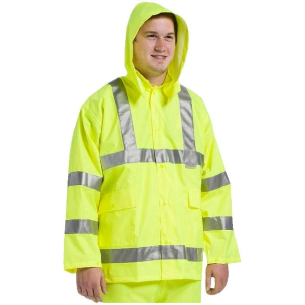 Fluorescent hotsell rain jacket