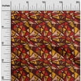 thumbnail image 2 of oneOone Polyester Spandex Maroon Fabric Abstracts Fabric For Sewing Printed Craft Fabric By The Yard 56 Inch Wide, 2 of 5