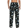 thumbnail image 3 of Xecao Daisies Flowers Men's Straight Lounge Pajama Pants: The Ultimate in Comfortable Sleepwear, 3 of 9