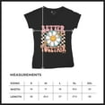 thumbnail image 7 of Better Together Women's V-Neck T-shirt Vintage Retro Boho Style 70s Floral Vibe Hippie Peace Love Friendship Bohemian Tee, 7 of 7