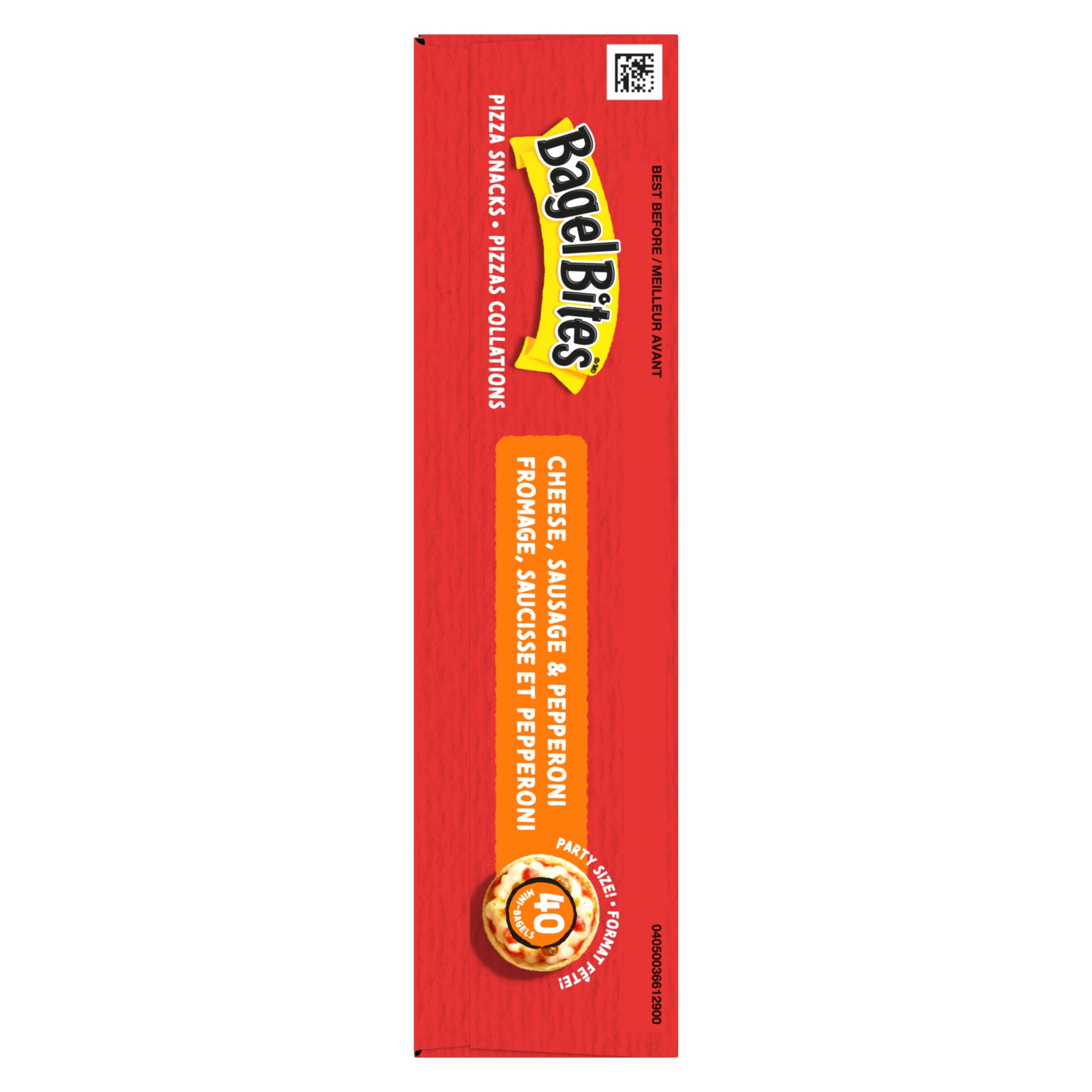 Bagel Bites Cheese, Sausage & Pepperoni Frozen Pizza Snacks, Box, 882g