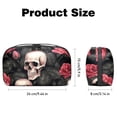 thumbnail image 5 of Rose Waterproof Oxford Cloth Hard Drive Case with Charger Pouch, PC Case, Small Travel Electronic Organizer, and Cord Organizer Travel - 5.9x9.44x3.14 in, 5 of 6