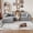 Gray, variant on YWEN Couches for Living Room, Boneless Couch Bed with Corduroy Fabric, DIY Modular Sectional Sofa, Double-Layer Deep Seat Sofas, No Assembly Needed Sleeper Sofa