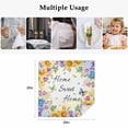 thumbnail image 5 of Spring Wildflowers Cloth Napkins, Watercolor Tulip Floral Leaf Plant Yellow Washable and Reusable Dinner Napkins Set of 2, Table Napkin for Kitchen Party Birthday Wedding Hotel Housewarming 20"x20", 5 of 9
