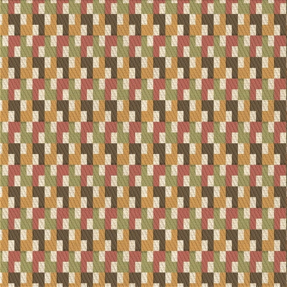 Ahgly Company Machine Washable Indoor Square Transitional Red Area Rugs, 7' Square
