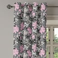 thumbnail image 2 of Ambesonne Butterfly Grommet Curtain, Romantic Summertime, 50" x 72", Taupe Pink Black, 2 of 6