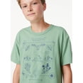 thumbnail image 3 of Free Assembly Boys 2-Pack Garment Washed Graphic T-Shirts, Sizes 4-18, 3 of 7