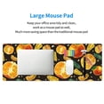 thumbnail image 5 of Rocae Tangerine for Gaming Mouse Pad, Mouse Pad Large, Office Computer Keyboard Mousepad, Keyboard and Mouse Pad with Stitched Edges,31.5 x 11.8 in, 5 of 5