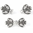 thumbnail image 4 of Women's Vintage Rhinestone Brooch with Alligator Clip | Sweater Clip, Scarf Pin, Waist Clip, Collar Jewelry for Blouse Dress Jacket | Adjustable Antique Silver Brooch (1pc), 4 of 6