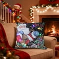 thumbnail image 2 of SLYNSHome Christmas Throw Pillow Cover with LED Lights,Light-up Winter Pillow Cases 18x18 inch Pillowcase Holiday Cushion Case for Couch Bed Sofa Decor, 2 of 7