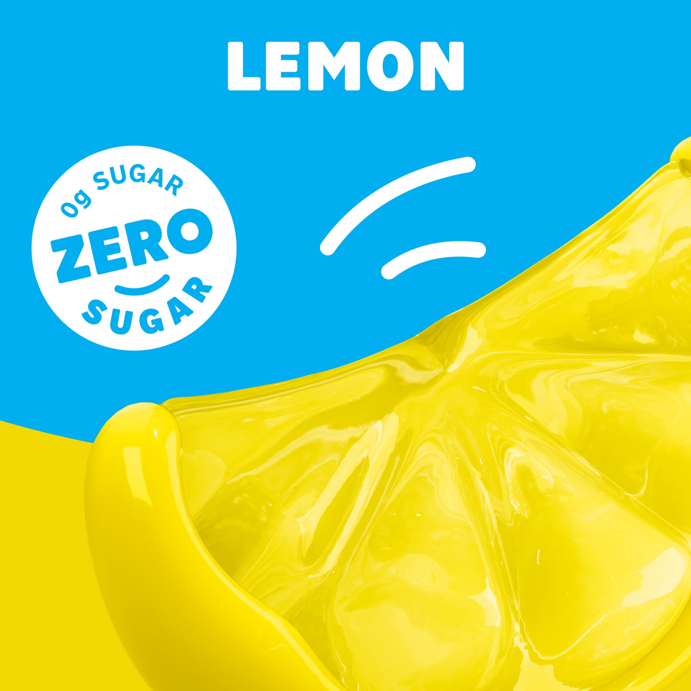 Jell-O Lemon Zero Sugar Gelatin Dessert Mix, 0.3 oz Box