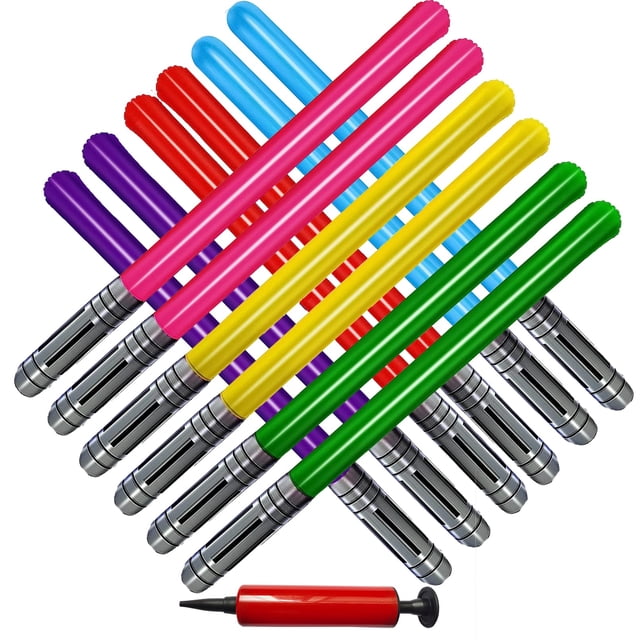 Espada inflable con sable láser, 13 piezas, para Star Wars Party