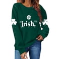 thumbnail image 4 of Chandail de la Saint-Patrick pour Femmes, T-Shirt à Manches Longues Col Rond Imprimé Saint-Patrick, Haut de Mode pour Tenue Décontractée, Fête de Vacances, 4 of 4