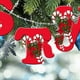 thumbnail image 5 of xihome Juego de 26 adornos navideños acrlicos con forma de alfabeto y diseño de gorro de Pap Noel para decoraciones navideñas DIY, 5 of 6