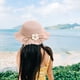 thumbnail image 5 of Sombrero de paja con flores y conjunto de bolsa de paja para mujer, de tela transpirable, con circunferencia de 56 a 58 cm, para verano y playa, 5 of 5