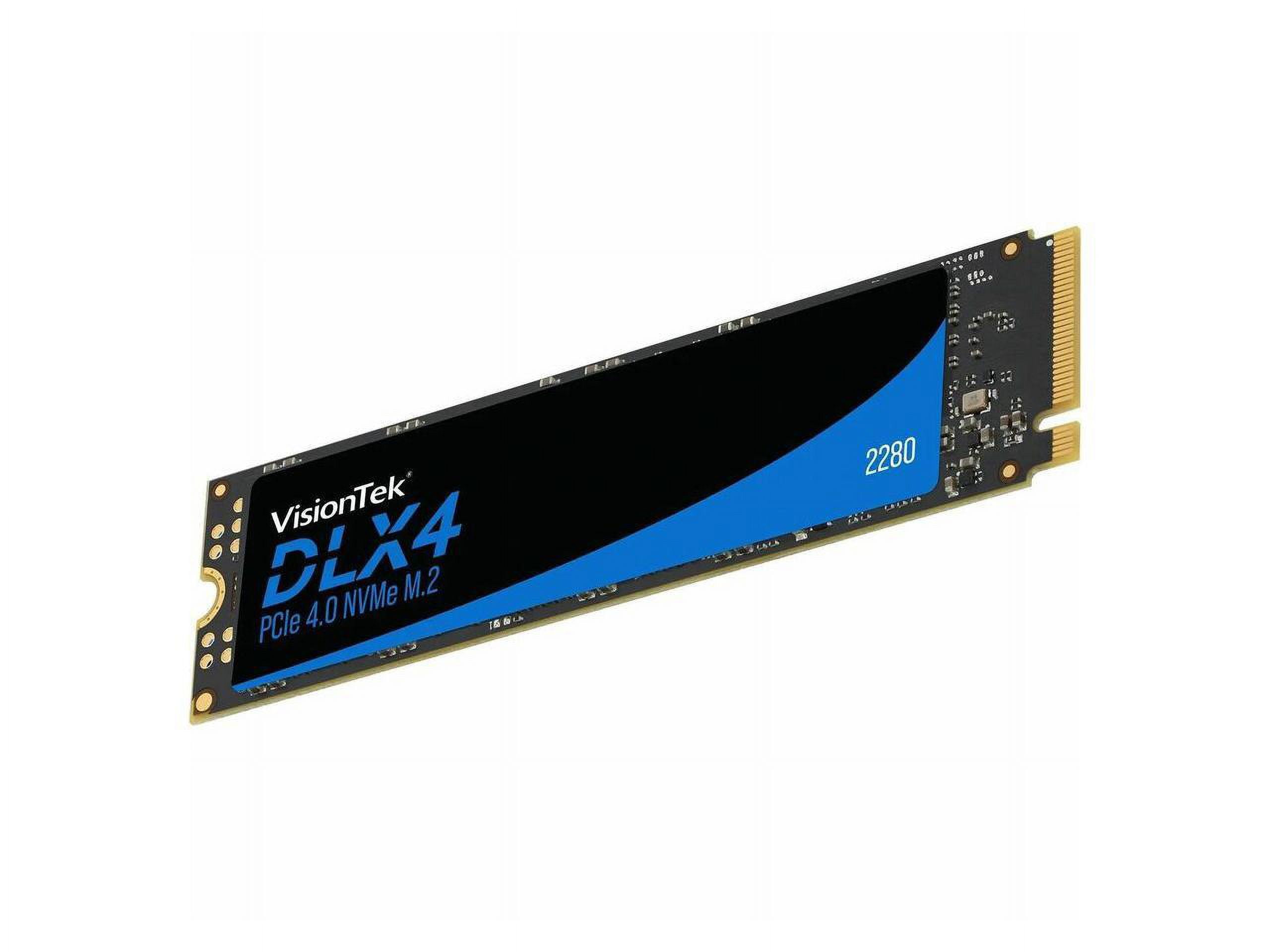 VisionTek DLX4 1 TB Solid State Drive - M.2 2280 - PCI Express NVMe (PCI Express NVMe 4.0 x4) - Network Controller Device Supported - 5200 MB/s Maximum Read Transfer Rate - 256-bit AES Encryption S...