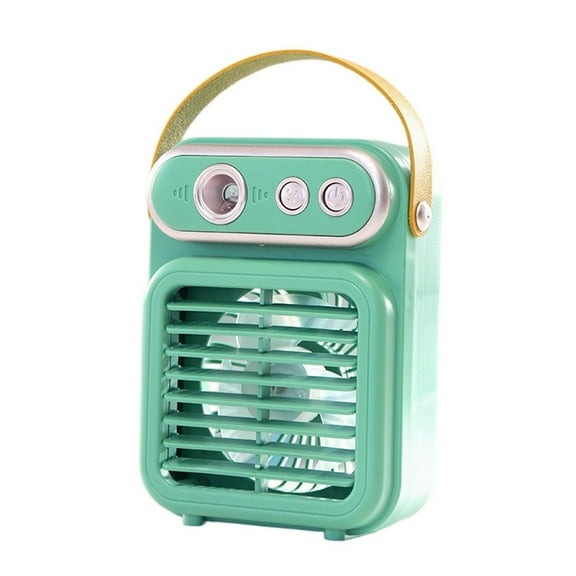 Retro Style 2-In-1 Handheld Fan And Mist Humidifier, Portable Usb Rechargeable Desktop Fan For Hot Summer Days, Combines Fan And Mist Spray For Instant Cool Refreshing Effect,