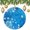 pattern-2603, variant on Abstract White Dandelions Christmas Ornaments Blue Dandelion White Flower Flora Plant Funny Christmas Ornaments Christmas Decorations Ceramic Ornaments