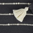thumbnail image 4 of Design Imports DII Mineral Gray and Off White Slub Stripe Throw, 4 of 4
